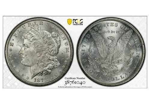 1878年 1ドル CC カーソンシティ モルガン銀貨 PCGS MS63