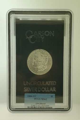 1884年-CC カーソンシティ GSA ホード 未流通銀貨 PCGS MS62