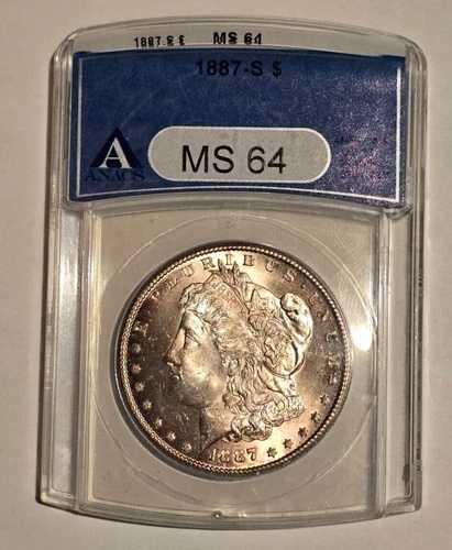 1887-S モルガン銀貨 ANACS MS64