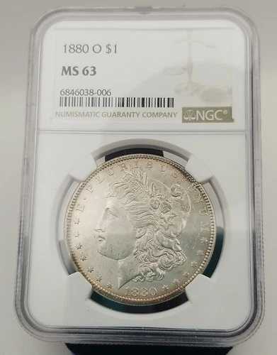 1880-O モルガン銀貨 MS63 NGC #21077