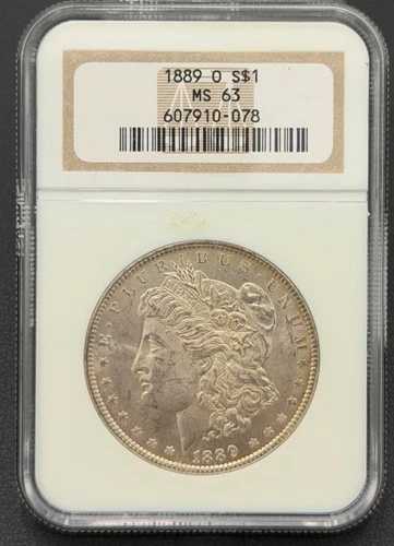 1889年 O モルガン銀貨 $1 NGC MS 63 ハイグレード セミキーデイト オールドスタイルケース 149,050円