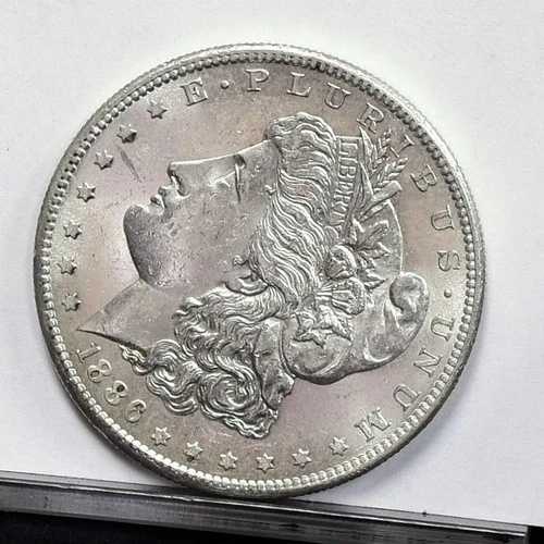 1886-S モルガン・ダラー - Ch UNC (#44922-L)