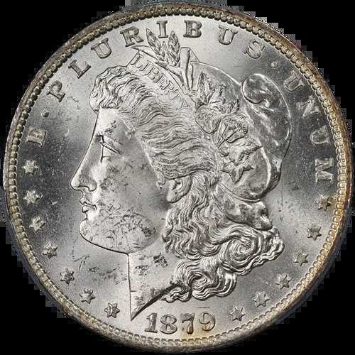 1879-O モルガン銀貨 PCGS MS64 素晴らしい外観 強い打痕