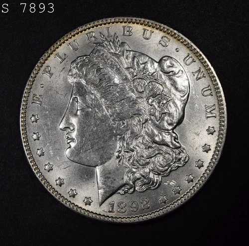 1892-O モルガン銀貨「VCH BU」*2点目以降送料無料*