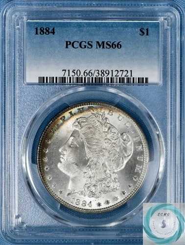 1884 年 モルガン ダラー PCGS MS66 - プレミアム ジェムの輝き!!!