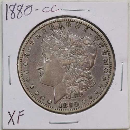 1880-CC 1ドルモルガン銀貨 XFコンディション #11249