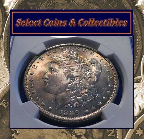 1889-O モルガン銀貨 - NGC MS 63 美しいマルチカラーの色合い！ #1229