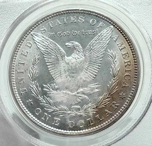 1887年 アメリカ合衆国 銀製 モルガン USドルコイン イーグル PCGS MS i78687
