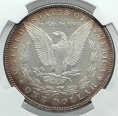 1885年 アメリカ合衆国 銀製 モルガン USドルコイン イーグル NGC MS i79592