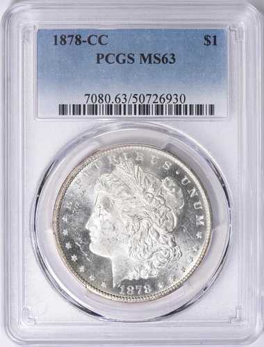 1878年製 モルガン・ダラー PCGS MS63