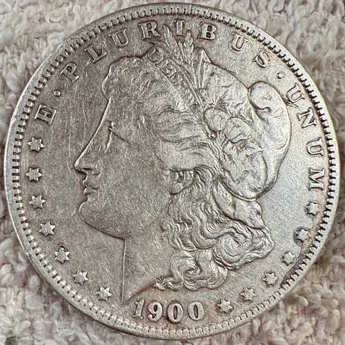 1900-S モルガン米国90%銀貨 1ドル - VF