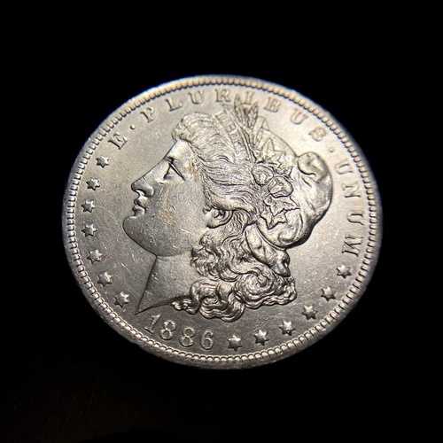 1886 O モルガン銀貨 AU+/UNC 未流通 ~ 希少キー日付 S$1 152,900円