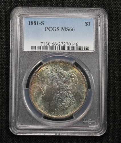 1881-S モルガン・ダラー PCGS MS-66 トーン 2P8I 153,450円