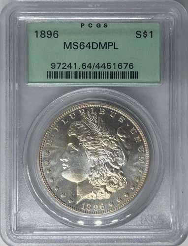 1896年 $1 PCGS OGH MS64DMPL モルガン銀貨 04451676