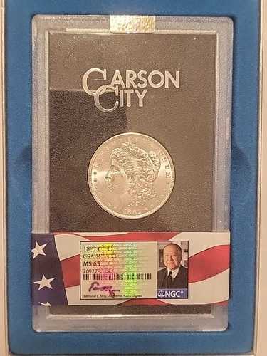 1882-CC GSA Hoard NGC MS 65 Edmund C. Moy 正規直筆サインラベル付き箱付き