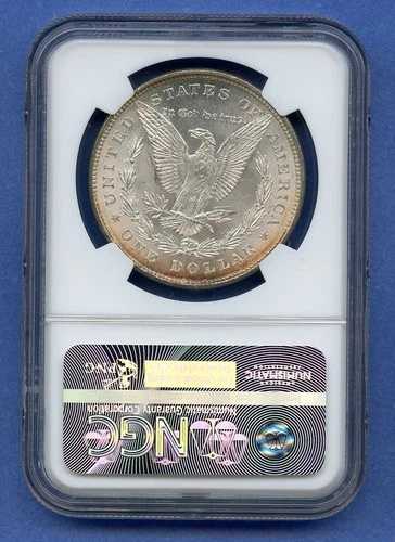 1878 P 8TF NGC MS63 モーガン シルバー $1 米国造幣局 1878-P MS-63 プルーフ トーン付き!