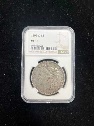 1893 O- モルガン銀貨 - VF 30 - NGC