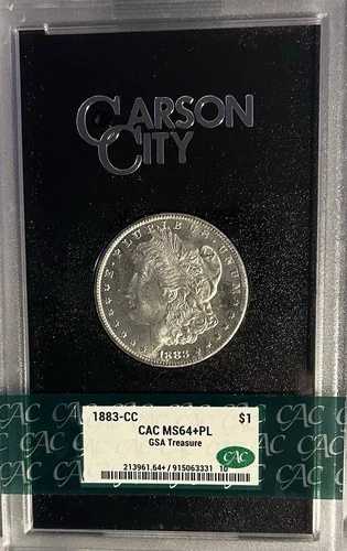1883 CC GSA CAC MS64+ PL プルーフライク モルガン銀貨