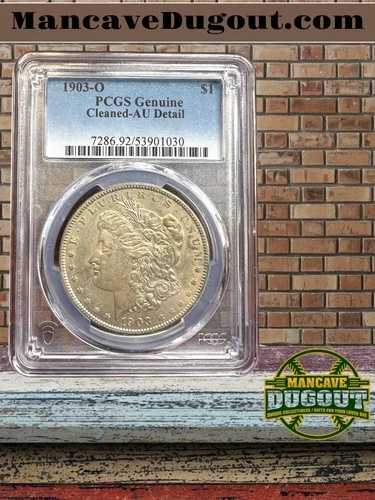 1903-O モルガン銀貨 ? AU-Detail ? PCGS正規品 ? クリーニング済み（キーデート付き）