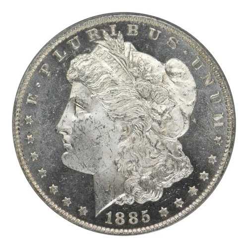 1885-O モルガン・ダラー PCGS MS-64 DMPL