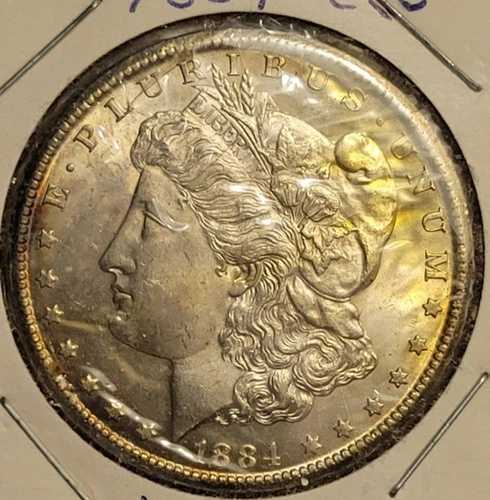 1884CC モルガン銀貨 1ドルセント カーソンシティ 未流通 高価値コレクターズアイテム