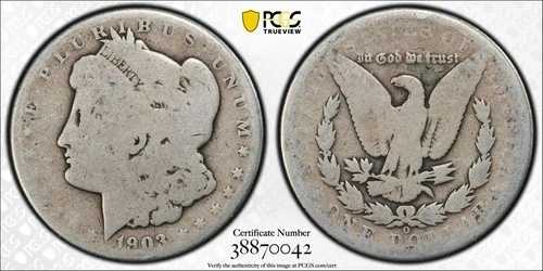 1903 O モーガン シルバー ダラー $1 PCGS AG 03 (低価格!)
