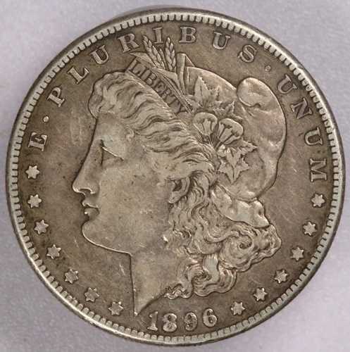 1896-S 1ドル モルガン銀貨-XF+