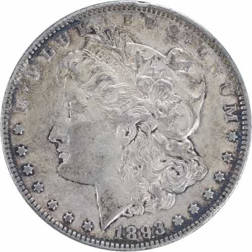 1893年 モルガン銀貨 EF 未認定 #940