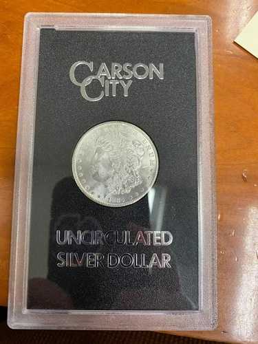 1884-CC $1 GSA 未流通シルバー モーガン ダラー、箱と COA 付き、素晴らしい!