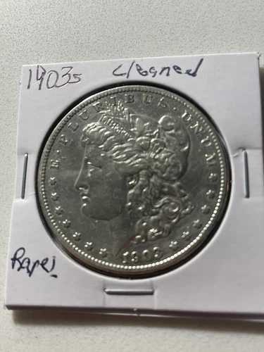 1903 年製モルガン銀貨(クリーニング済み、高級品)お買い得品。出品リストをご確認ください。
