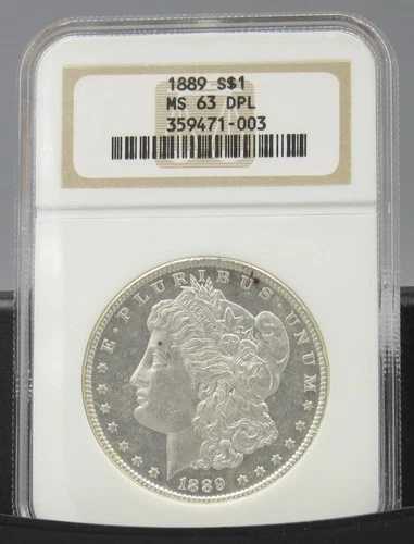 1889 P モルガン NGC MS63 DPL
