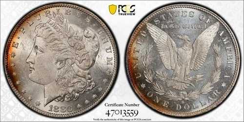 1880 O モルガン銀貨 PCGS MS-63
