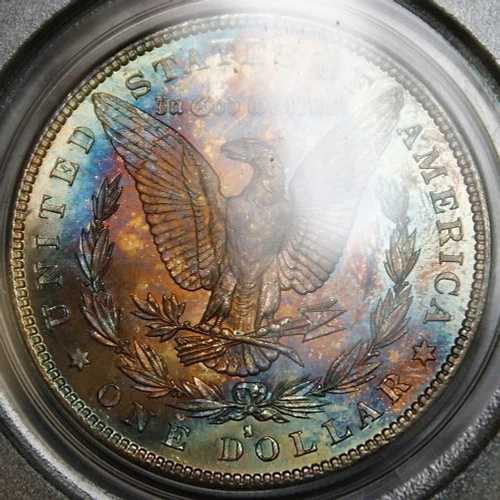 1882-S モルガン銀貨、PCGS MS-63 トーン
