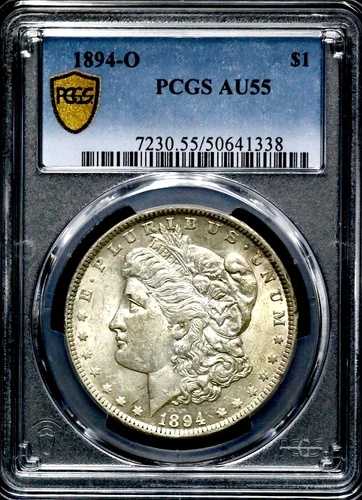 1894-O モルガン銀貨 1ドル - PCGS AU55 - ニューオーリンズ CC582