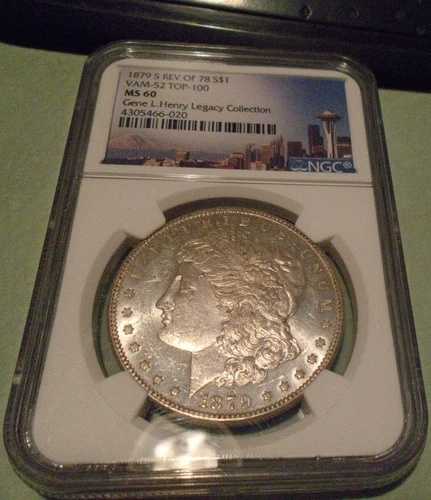 1879 S Rev of 78 NGC ms 60(ジーン・ヘンリー・レガシー・コレクション)