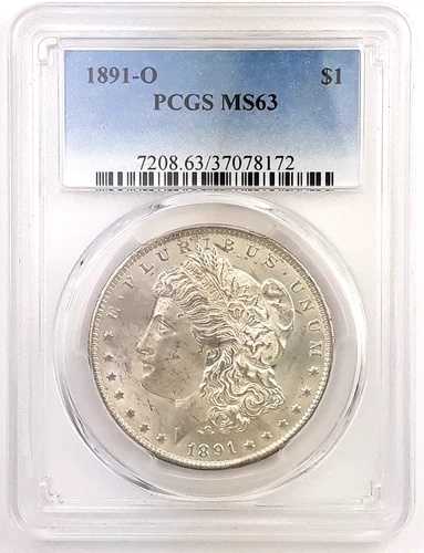 1891年 O モルガン銀貨 ~ PCGS MS63