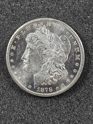 ??1878-CC 1ドル モルガン シルバー ダラー カーソンシティ ブラスト ホワイト SPL BU UNC 米国コイン 158,950円