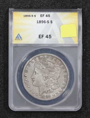 1896-S モルガン・ダラー ANACS XF-45 3OZN