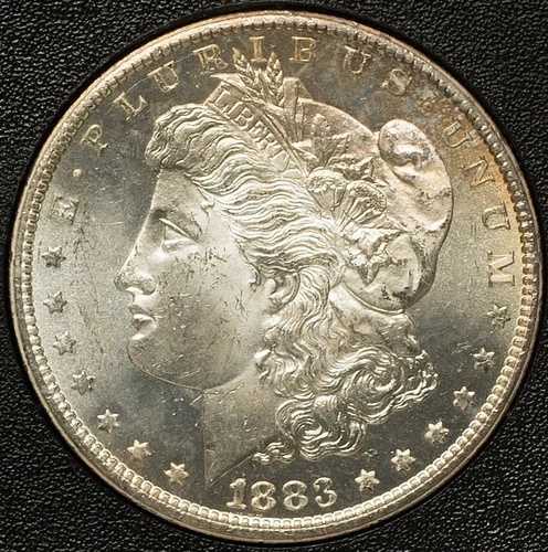 モルガン・ダラー 1883-CC、GSAホード、PCGS MS-63 PL！光沢あり！驚くほど美しい