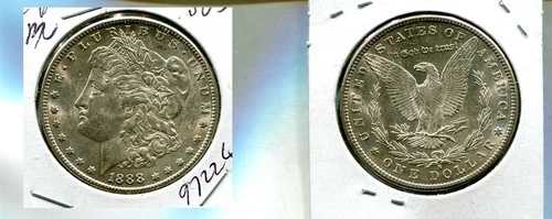1888年 S モーガン シルバー ドル チョイス BU 9722Q 160,600円