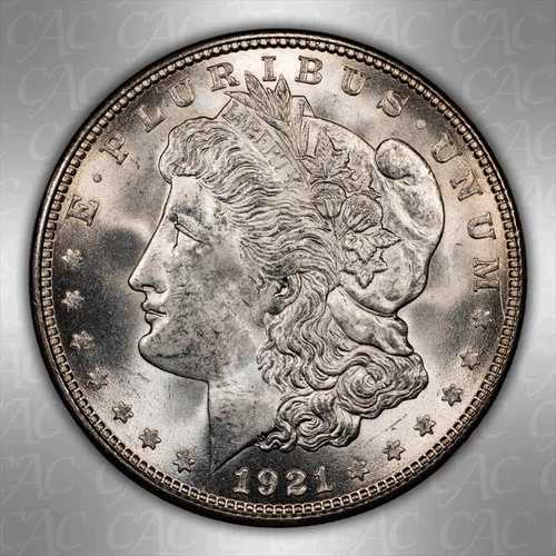 1921-D $1 CACG MS 65