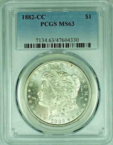 1882-CC モルガン銀貨 PCGS MS 63 47|WORLD RESOURCE【QUEEN店】