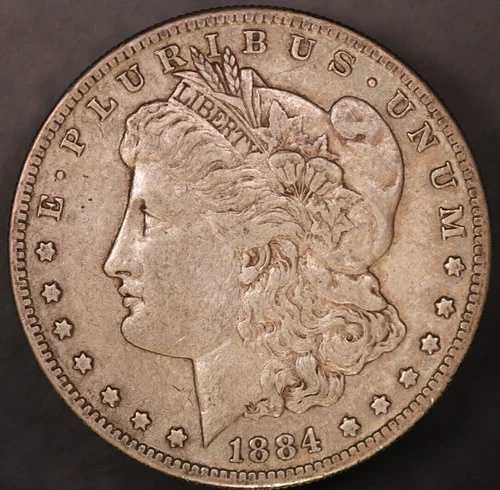1884年 S モーガン シルバードル - 古いコレクションからの新品 (トーン加工済み) - ロット 7733