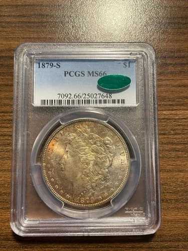 1879-S モルガン銀貨 $1 PCGS & CAC ミント ステート 66 MS 66 希少高品位｜WORLD RESOURCE【QUEEN店】