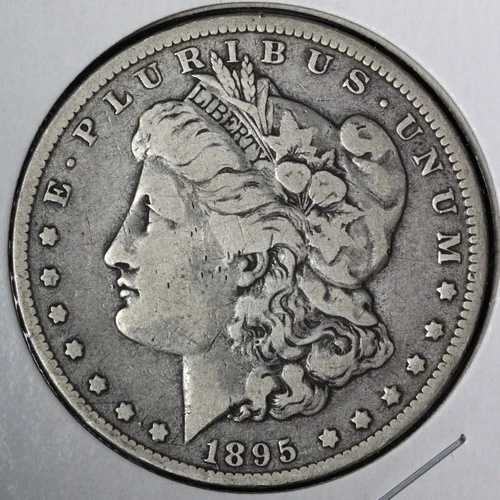 1895-O モルガン銀貨 VF E390 SXECN