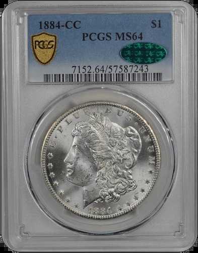 1884-CC モルガン PCGS CAC MS 64