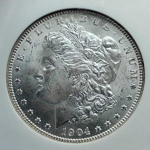 1904年 アメリカ合衆国 銀貨 モルガン USドル イーグル NGC MS i78490