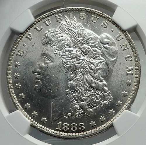 1883年 アメリカ合衆国 銀貨 モルガン USドル イーグル NGC MS i79703