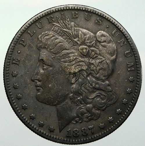 1887年代 アメリカ合衆国 シルバー モルガン アンティーク USドルコイン イーグル i92934