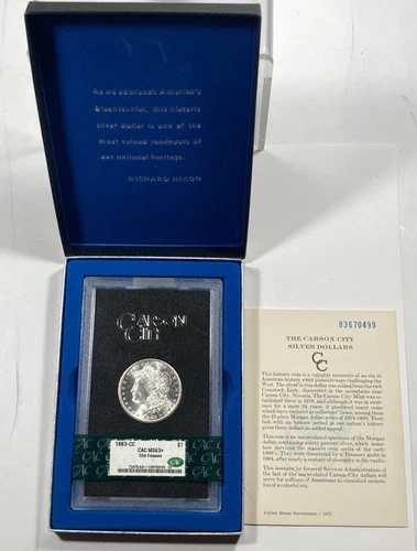 1883-CC GSA モルガン・ダラー 1.00。CACG MS 63+。グレードアップ済み!|WORLD RESOURCE【QUEEN店】